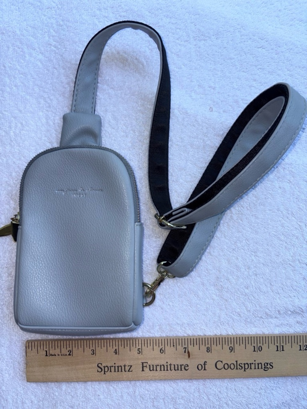 INICAT “Un Jour de Chance” blue / gray crossbody bag – modern minimalist edition